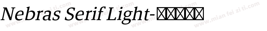 Nebras Serif Light字体转换
